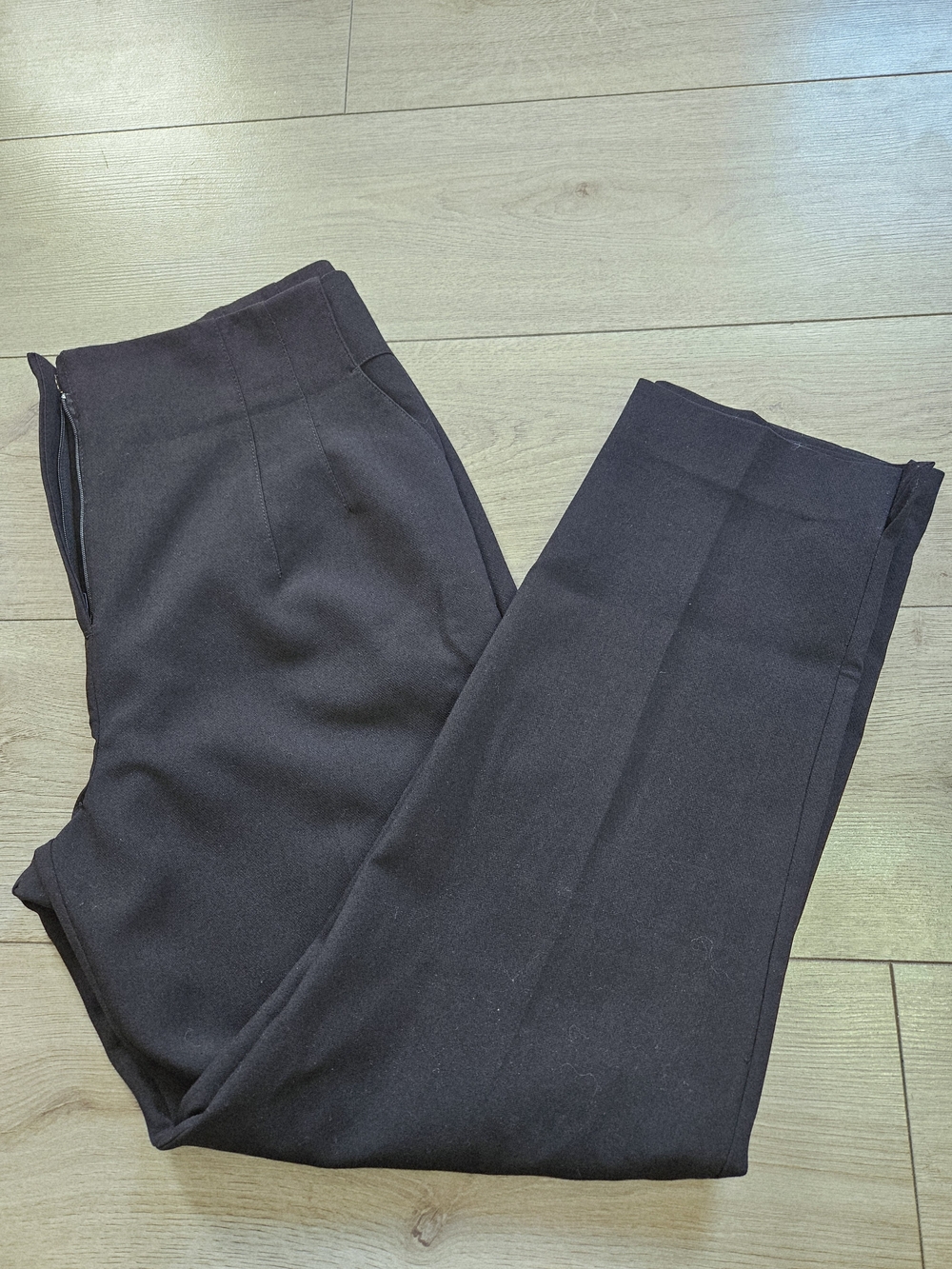 MELANIE LYNE Juliette Brown High Waisted Ankle Dress Pants Trousers Size 10🔥